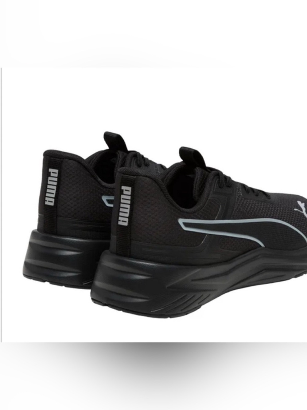 PUMA Men's Tazon / Axelion Running Sneakers Black Silver Size 10 NWT - Picture 4 of 4